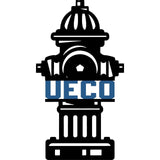 Custom Personalized Black Fire Hydrant Metal Wall Art LED Light - 24 inches