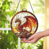 Celestial Moon and Star Stained Glass Suncatcher, Starry Night Window Ornament, Handmade Gift, Unique Holiday Decor, Gift For Mom