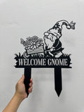 Personalized Garden Gnome Yard Stake, Custom Gnome Gifts, Gnome Metal Art, Yard Decor, Outdoor Lawn Decor, Garden Decor, Front Porch Decor