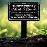 Personalized Memorial Stake With Tree, Custom Tree Plaque Marker, Custom Grave Marker, Metal Memorial Stake, Garden Decor,Remembrance Plaque