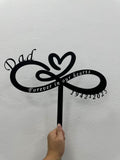 Personalized Infinite Love Memorial Plaque Stake, Memorial Gifts for Loss of Mother, Memorial Sign, In Loving Memory Gift, Loss Of Family