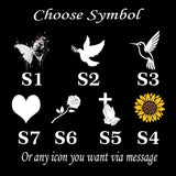 Personalized Memorial Cross Metal, Rest in Peace And Love, Loss of Loved One Condolence Gift, Custom Memorial Symbols on Cross Stakes