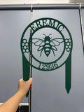 Personalized Bee Lover Metal Address Stake, Modern Address Sign, Custom House Numbers, Metal Address Sign, Address Numbers, Road Address