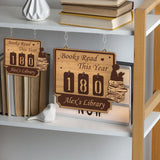 Books Read This Year Tracker - Custom bookshelf counter, unique bookish gift for readers, reading challenge, Yearly bookshelf counter