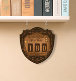 Vintage Books Read Tracker Sign, Personalized Wooden Library Reading Counter, Bookworm Gift, Rustic Literary Home Decor for Readers