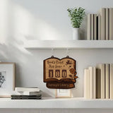 Romantic Books Read Tracker Sign, Personalized Wooden Library Reading Counter, Love Theme Bookworm Gift, Custom Literary Home Decor