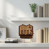 Romantic Books Read Tracker Sign, Personalized Wooden Library Reading Counter, Love Theme Bookworm Gift, Custom Literary Home Decor