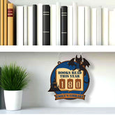 Fantasy Dragon Books Read Tracker Sign, Personalized Wooden Library Reading Counter, Custom Book Lover Gift, Magical Home Decor