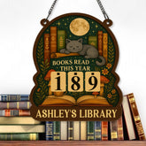 Books Read Tracker With Cat, Books Read This Year, Bookish Decor, Bookshelf Counter, Reader Gift, Birthday Gift for Book Lover, Cat Lover