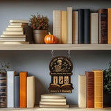 Books Read This Year Tracker - Gothic Skeleton Reading Sign, Just One More Chapter Library Counter, Spooky Book Lover Gift, Book Funny Quote