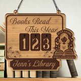 Books Read This Year Tracker - '“Just a Girl Who Loves Books'� Quote, Book Tracker, Bookshelf Decor, Book End, Reader Gift, Book Lover