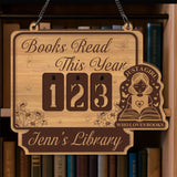 Books Read This Year Tracker - '“Just a Girl Who Loves Books'� Quote, Book Tracker, Bookshelf Decor, Book End, Reader Gift, Book Lover