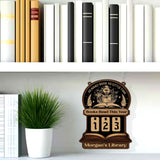 Books Read This Year Tracker - Gothic Skeleton Reading Sign, So Many Books So Little Time, Dark Academia Library Counter, Book Lover Gift