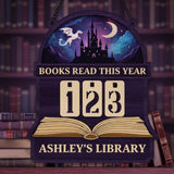 Books Read This Year Tracker - Wooden Castle and Dragon Black, Purple, Fantasy Book Counter, Personalized Gift for Readers, Gift Book Lover