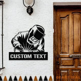 Ironworker Stick Welder Metal Sign Personalized Ironworker Name Led Metal Sign Outdoor Door Decor Stick Welder Wall Art