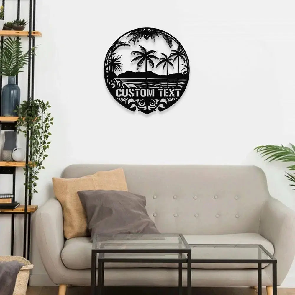 Island Dreams Metal Wall Art Housewarming Gif Personalize Metal Sign Island Metal Decor,Housewarming Island Wall art