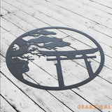 Japanese Metal Wall Art Bonsai Tree Metal Art Cherry Blossom Tree Metal Wall Art Japanese Inspired Metal Art Work