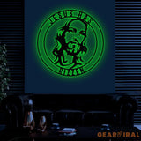 Jesus Has Rizzen Metal Wall Art with Led Light Christian Line Art Christian Wall Decor Christian Gift Outdoor Garden