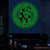 Jesus Has Rizzen Metal Wall Art with Led Light Christian Line Art Christian Wall Decor Christian Gift Outdoor Garden