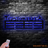 Karate Male Custom Name Medal Hanger Monogram - 12 Rungs for medals & Ribbons Medal Display Sports Medals Kids Room