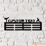 Karate Male Custom Name Medal Hanger Monogram - 12 Rungs for medals & Ribbons Medal Display Sports Medals Kids Room