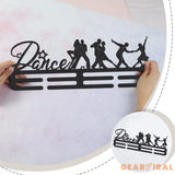 Latin Dance Medal Display Rack for Double Dance Medal Display Holder Male Iron Wall Mounted Hooks for 40+ Awards Sports