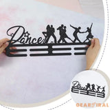 Latin Dance Medal Display Rack for Double Dance Medal Display Holder Male Iron Wall Mounted Hooks for 40+ Awards Sports