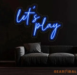 Let’s Play Neon Sign Let’s Play Led Sign Custom Neon Sign Kid Nursery Room Wall Decor Playroom Wall Art Led Light Gift