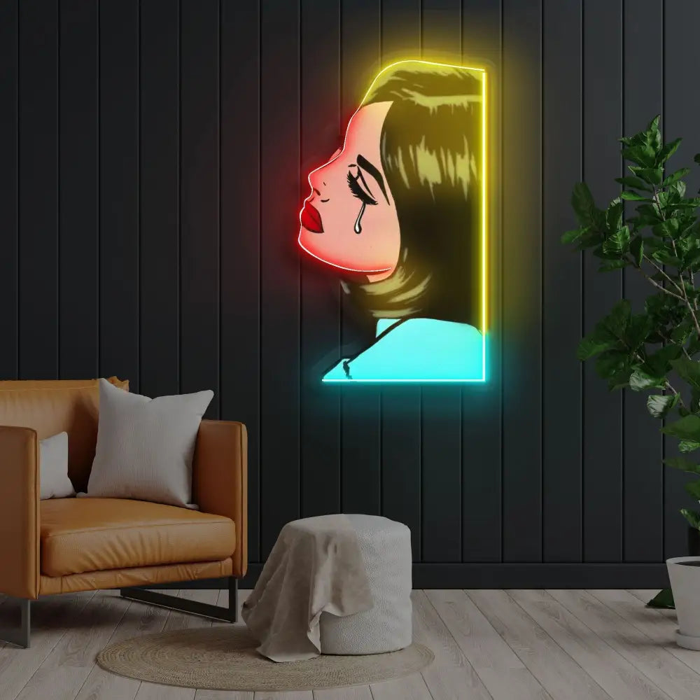 ’Life is Tragic’ Neon x Acrylic Artwork