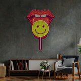 Lip Lolipop LED Neon Sign Light Pop Art