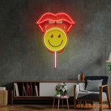 Lip Lolipop LED Neon Sign Light Pop Art