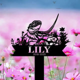 Lizard Pet Loss Memorial - Sympathy Sign - Custom Bearded Dragon Memorial Stake - Garden Decor | GearViral