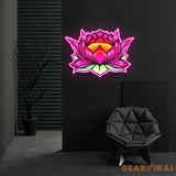 ’Lotus Flower’ Neon x Acrylic Artwork