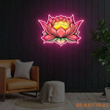 ’Lotus Flower’ Neon x Acrylic Artwork