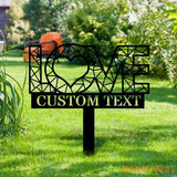 Love Metal Stake Bride and Groom Name Sign Personalized Name Garden Sign Wedding Sign Outdoor Door Monogram Wedding
