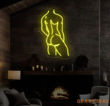 Man Body Neon Sign Man Bedroom Wall Decor Masculine Art Man Wall Art Man Body Wall Art Sign Man Art Gay Love Art Gift