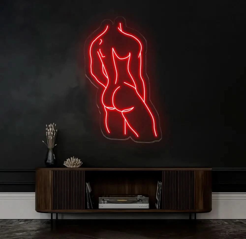 Man Body Neon Sign Man Bedroom Wall Decor Masculine Art Man Wall Art Man Body Wall Art Sign Man Art Gay Love Art Gift