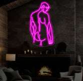 Man Body Neon Sign Man Bedroom Wall Decor Masculine Art Man Wall Art Man Body Wall Art Sign Man Art Gay Love Art Gift