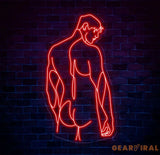 Man Body Neon Sign Man Bedroom Wall Decor Masculine Art Man Wall Art Man Body Wall Art Sign Man Art Gay Love Art Gift