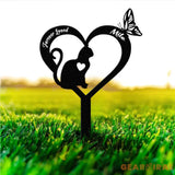 Memorial Cat Breed Metal Sign Cat Memorial Plaque Cat Grave Marker Personalized Cat Garden Sign Pet Loss Gift