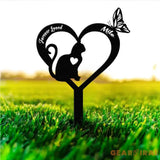 Memorial Cat Breed Metal Sign Cat Memorial Plaque Cat Grave Marker Personalized Cat Garden Sign Pet Loss Gift