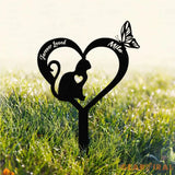 Memorial Cat Breed Metal Sign Cat Memorial Plaque Cat Grave Marker Personalized Cat Garden Sign Pet Loss Gift