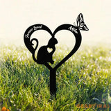 Memorial Cat Breed Metal Sign Cat Memorial Plaque Cat Grave Marker Personalized Cat Garden Sign Pet Loss Gift