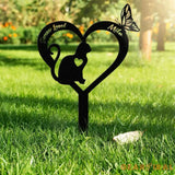 Memorial Cat Breed Metal Sign Cat Memorial Plaque Cat Grave Marker Personalized Cat Garden Sign Pet Loss Gift