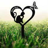 Memorial Cat Breed Metal Sign Cat Memorial Plaque Cat Grave Marker Personalized Cat Garden Sign Pet Loss Gift