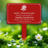 Memorial Garden Plaque With Stake Personalized Metal Grave Marker Custom Tree Sign Remembrance Plaque for Garden