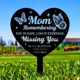 Memorial Remembering Plaque with Stake Personalized Metal Garden Marker Memorial Metal Sign Sympathy Gift Grave Marker