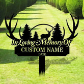 Memorial Remembering Plaque with Stake Personalized Metal Garden Marker Memorial Metal Sign Sympathy Gift Grave Marker