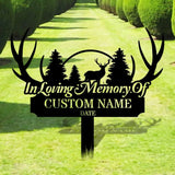Memorial Remembering Plaque with Stake Personalized Metal Garden Marker Memorial Metal Sign Sympathy Gift Grave Marker