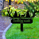 Memorial Remembering Plaque with Stake Personalized Metal Garden Marker Memorial Metal Sign Sympathy Gift Grave Marker
